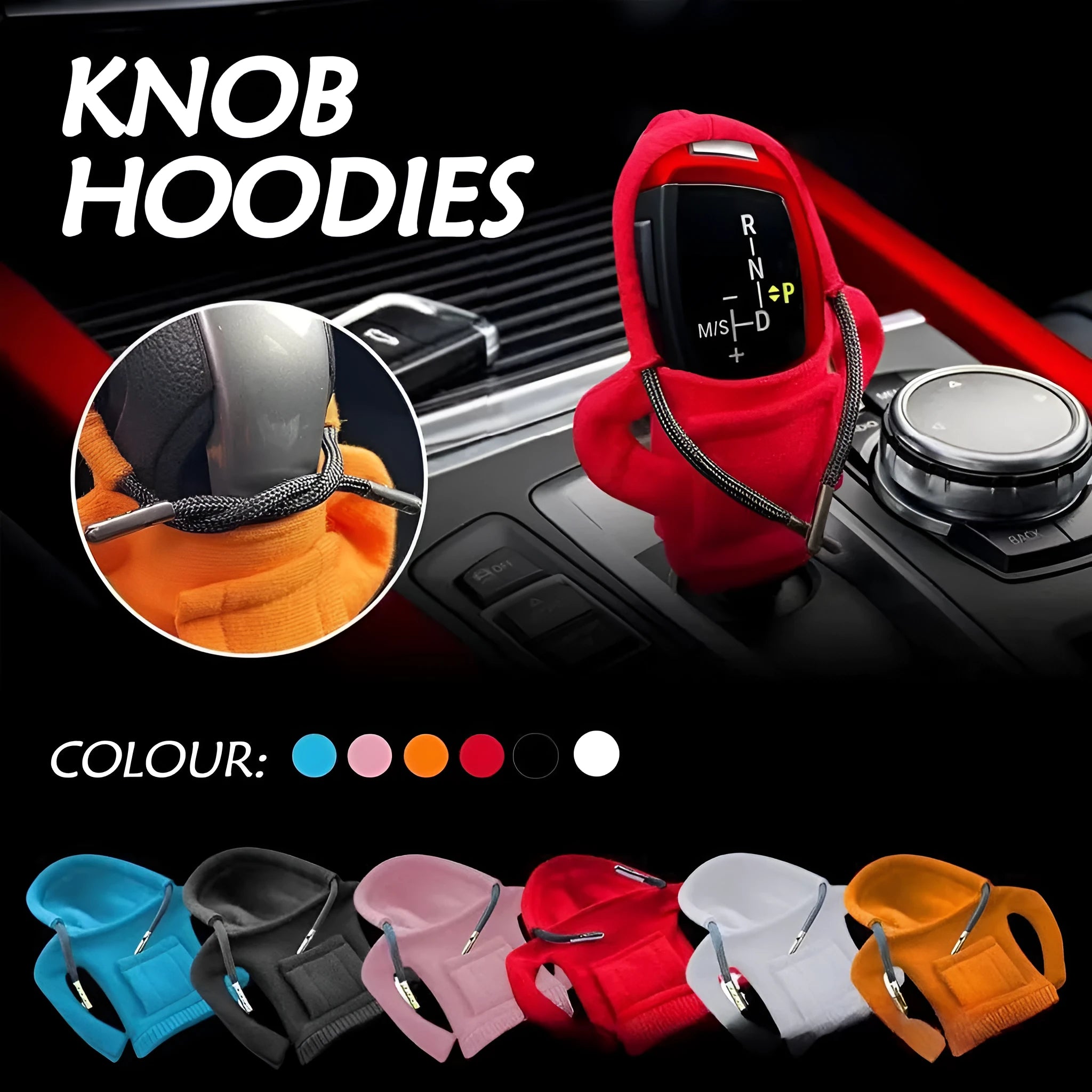 Dutch velvet car gear handle cover sleeve in multiple colours with loose and tight fit options