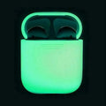 Luminous coloured silicone flip-case for Apple AirPods wireless earphones