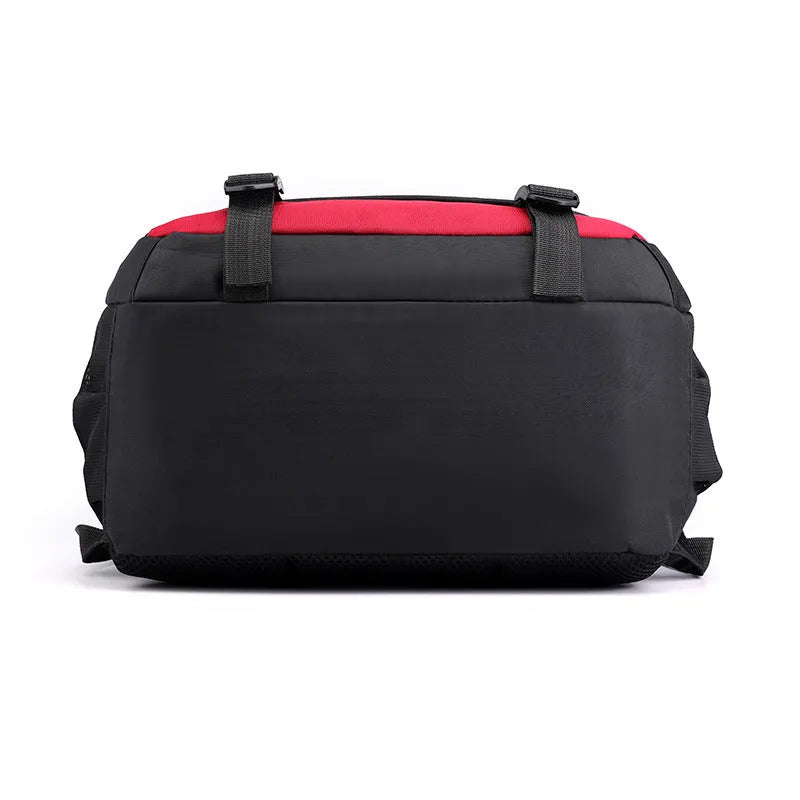 Waterproof nylon backpack for high school students with airpillow straps in four colour options