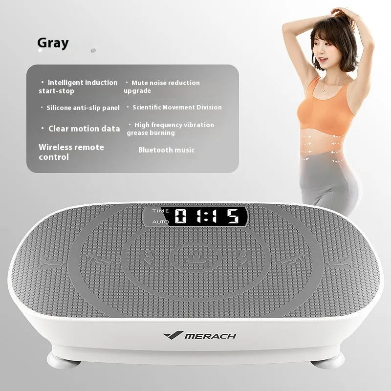 Portable grey smart power plate with Bluetooth connectivity measuring 58cm wide