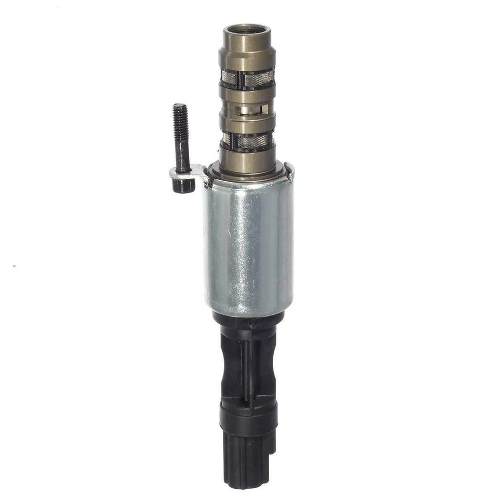 Ford oil control valve replacement part, also known as a VVT solenoid valve, shown in product image colour.