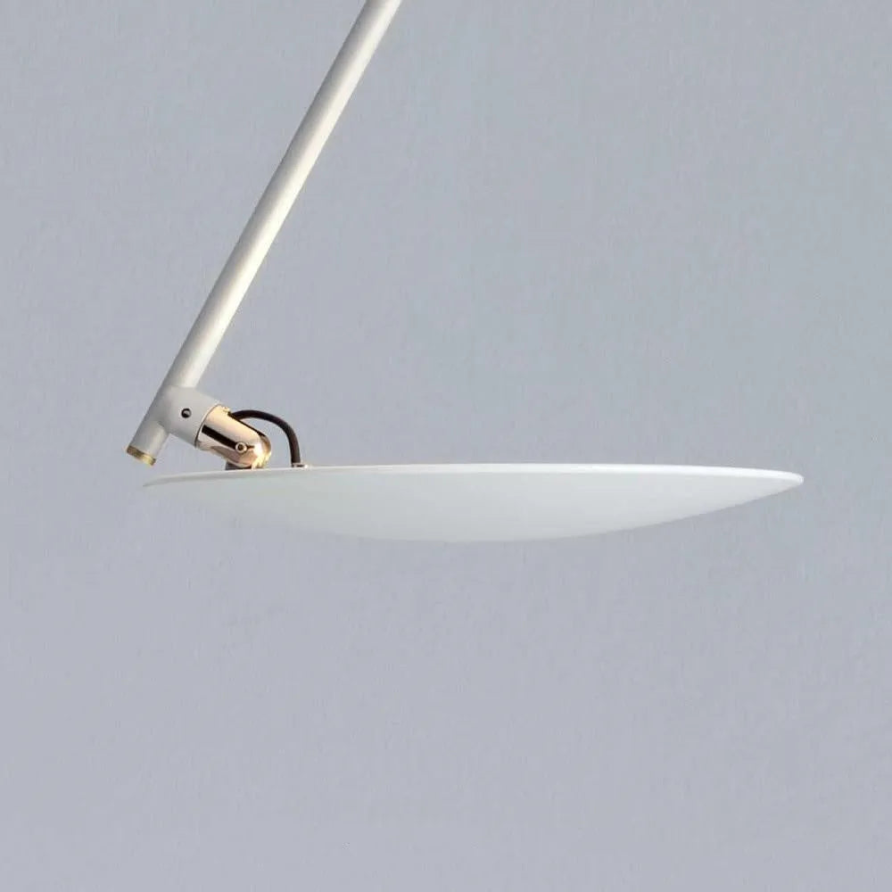 50cm iron ceiling lamp with LED warm light in all white or white gold finish