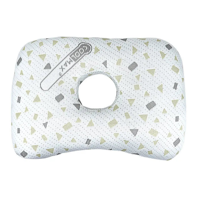 Beauty salon single hole ear pillow with polyester fibre filling in new Chinese style, 39cm by 28cm dimensions