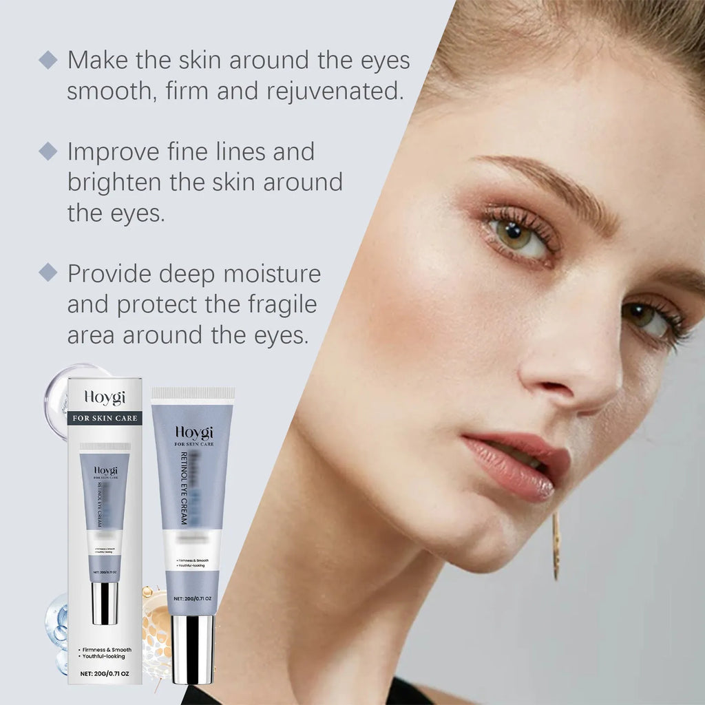 Retinol eye cream in 12.1cm tube with 20g net content for eye area moisturising