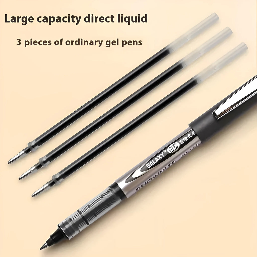 Simple Series 0.5mm water-based quick-drying signature pen with plastic shell in four ink colours
