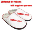 A pair of pattern printed cotton slippers with a flannel upper and TPR outsole, shown in the available colour.