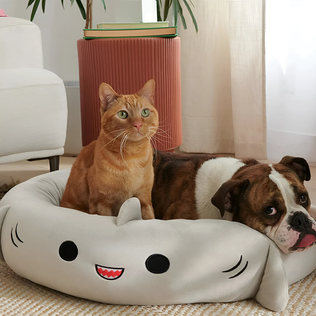 Super Soft Plush Four Seasons Pet Pad for dogs in light grey, size 50cm x 50cm