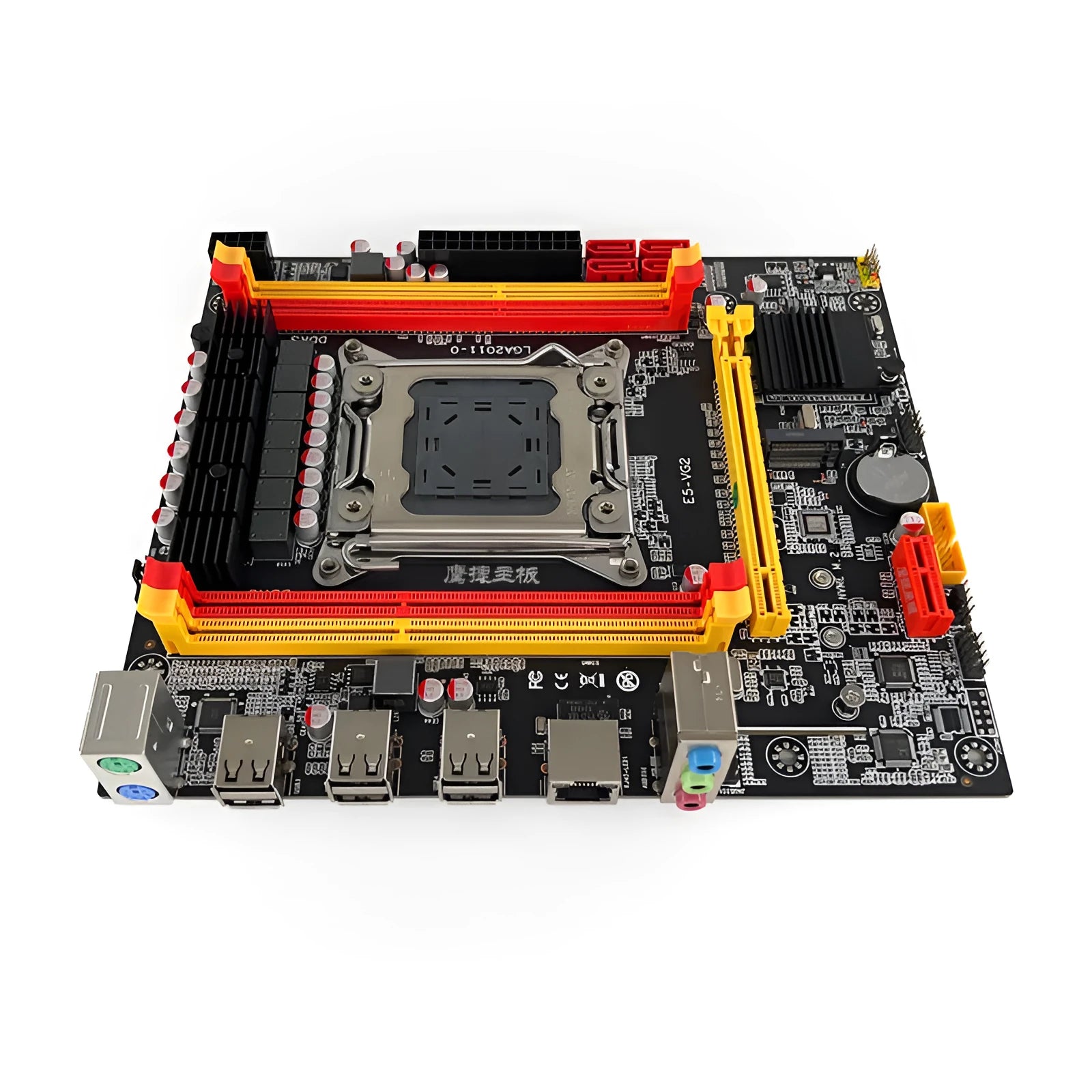 X79-VG2 desktop computer motherboard with LGA 2011 CPU socket and PCIe slot.