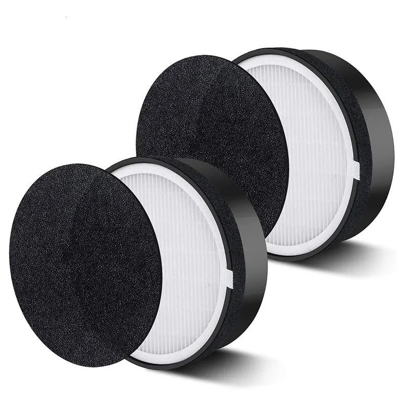 Levoit LV-H132 compatible replacement air purifier filter set with activated carbon screen and cotton pre-filter