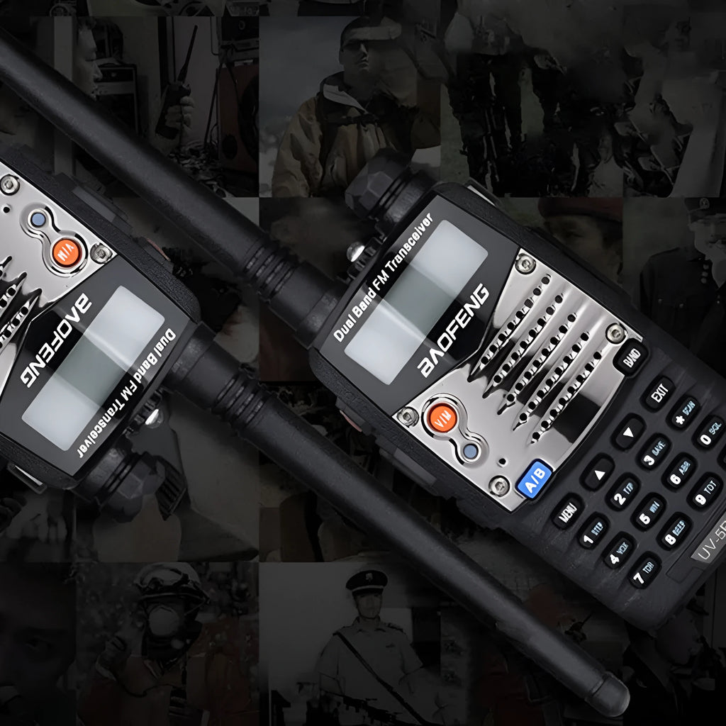 Baofeng UV-5RA dual band two-way radio with dual display for outdoor and civil communication