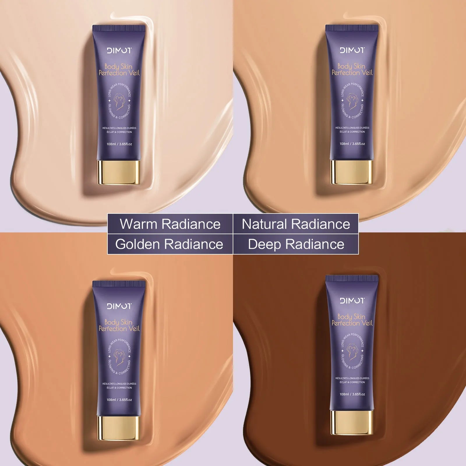 108ml waterproof body concealer cream block with application brush for covering tattoos and birthmarks