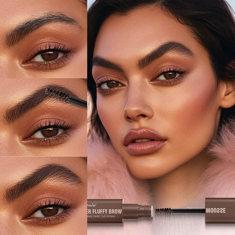 Eyebrow shaping cream in six colour shades for three-dimensional brow definition