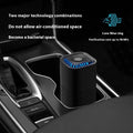 Mini white or black USB air purifier for car and home removing smoke and dust