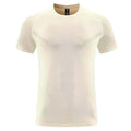 Men's loose breathable short-sleeved polyester top in solid colour, front view
