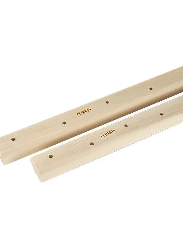 Three wooden fingerboards for grip strength training in different lengths