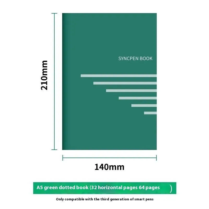 6-hole spiral notebook replacement cores with 64 pages Zodiac Forest Paper and three pen refill types