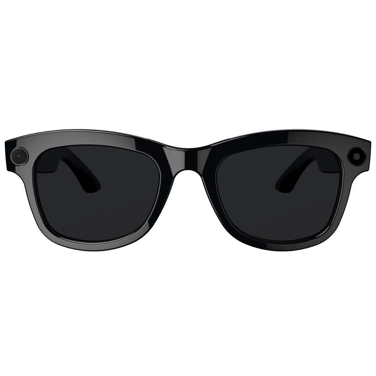 M01 AI translation video glasses with black and transparent lens options showing head-mounted design