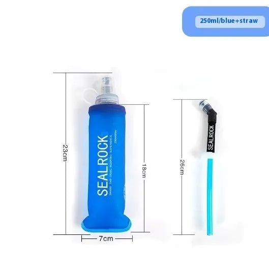 Plastic portable drinking straw with suction tube for mountain climbing and biking hydration