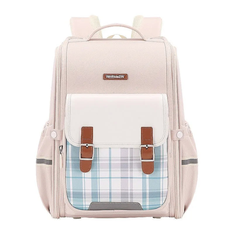 Modern student schoolbag backpack in Oxford cloth available in multiple colour and size options