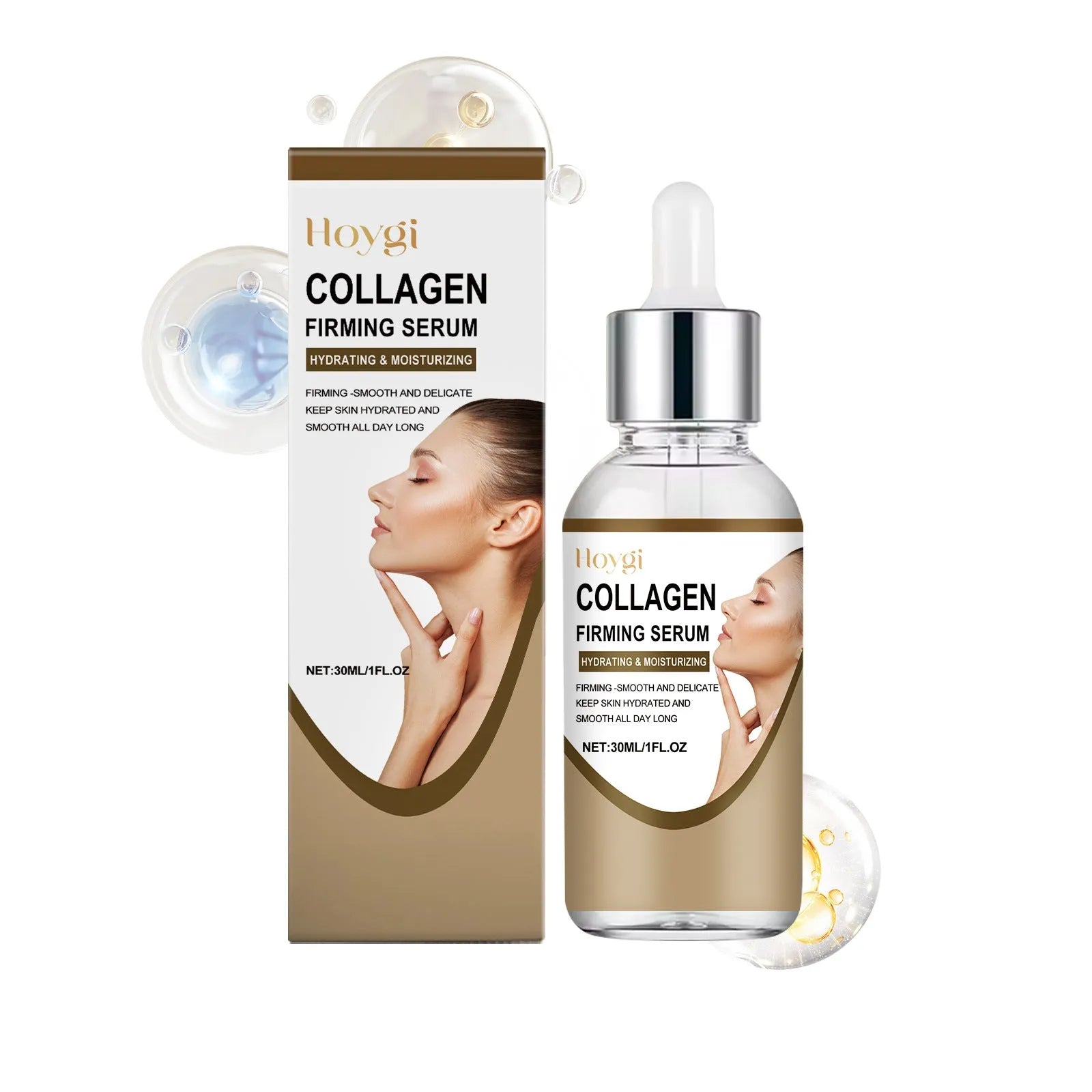 Collagen firming care solution 30ml serum in 2.8cm compact packaging