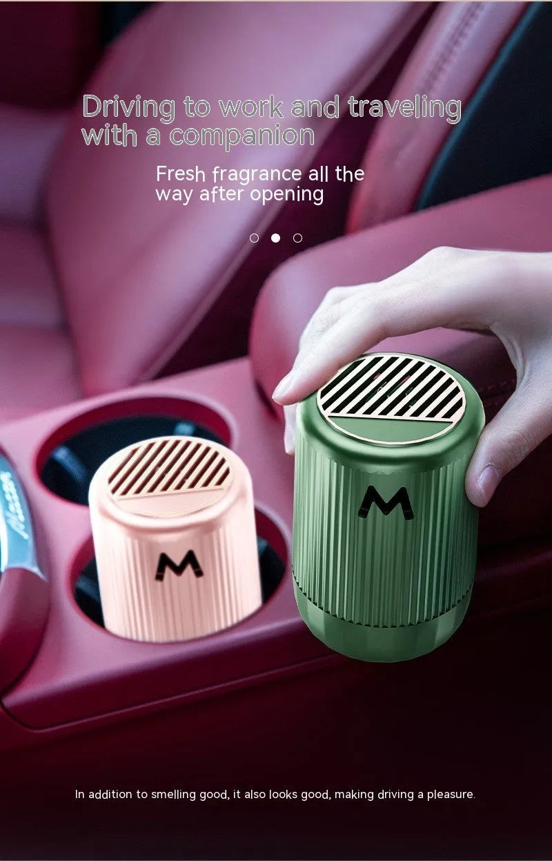 10x6cm solid car aromatherapy decoration cup in Classic Gulong, Romantic Encounter, Velvet Rose, or Gardenia scents