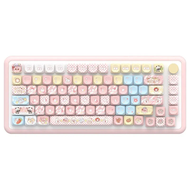 Clip Doll character design mechanical keyboard key cap set with sublimation printing