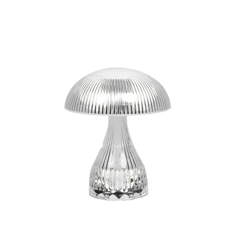 USB rechargeable three-colour changing night lamp with acrylic body measuring 20x16cm