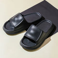 Soft thick sole EVA unisex slippers in multiple colours on a white background