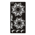 Geometric hollow tattoo template sticker on water transfer paper in Southeast Asian style