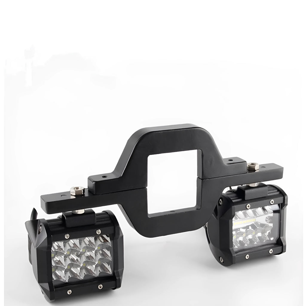Black universal mounting bracket for off-road vehicle trailer hook lamp holder accessory installation