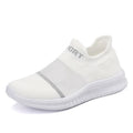 Breathable Flyknit slip-on socks shoes in khaki with MD sole and decorative tassel.
