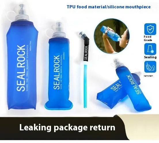 Plastic portable drinking straw with suction tube for mountain climbing and biking hydration