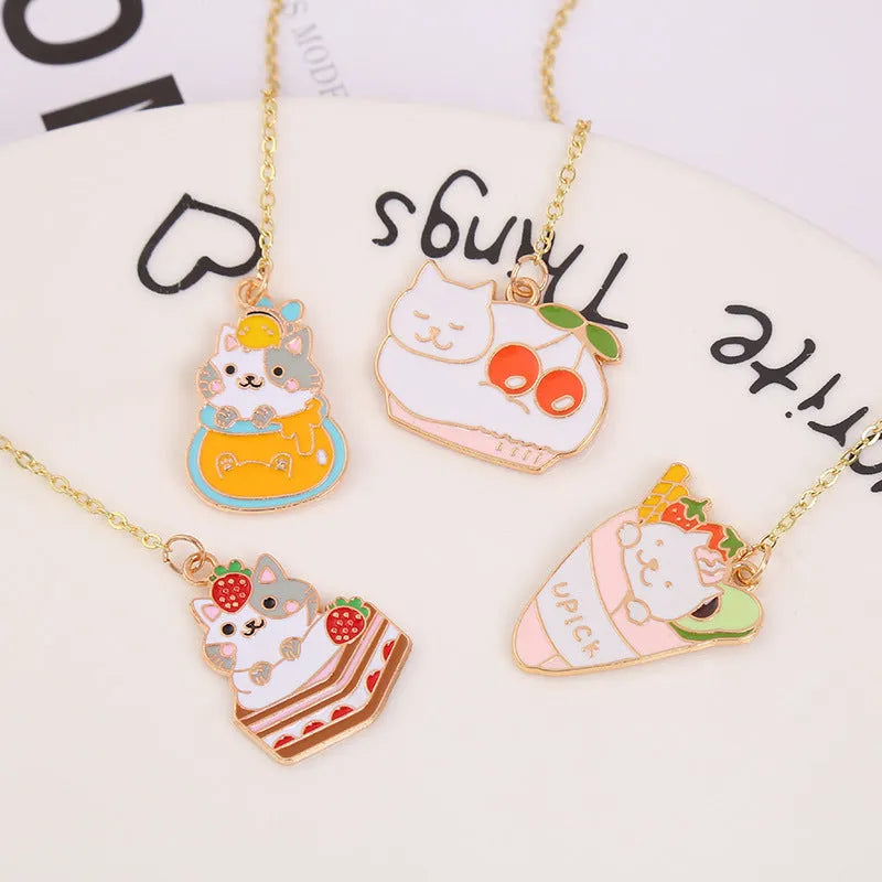 Creative metal cat bookmark with cartoon design, measuring 3.8 by 18.3 centimetres.