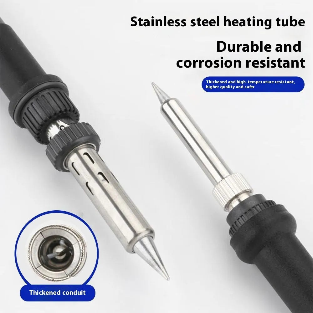 Rubber 5-pin 5-hole soldering iron handle for 60W 220V AC ceramic heating core