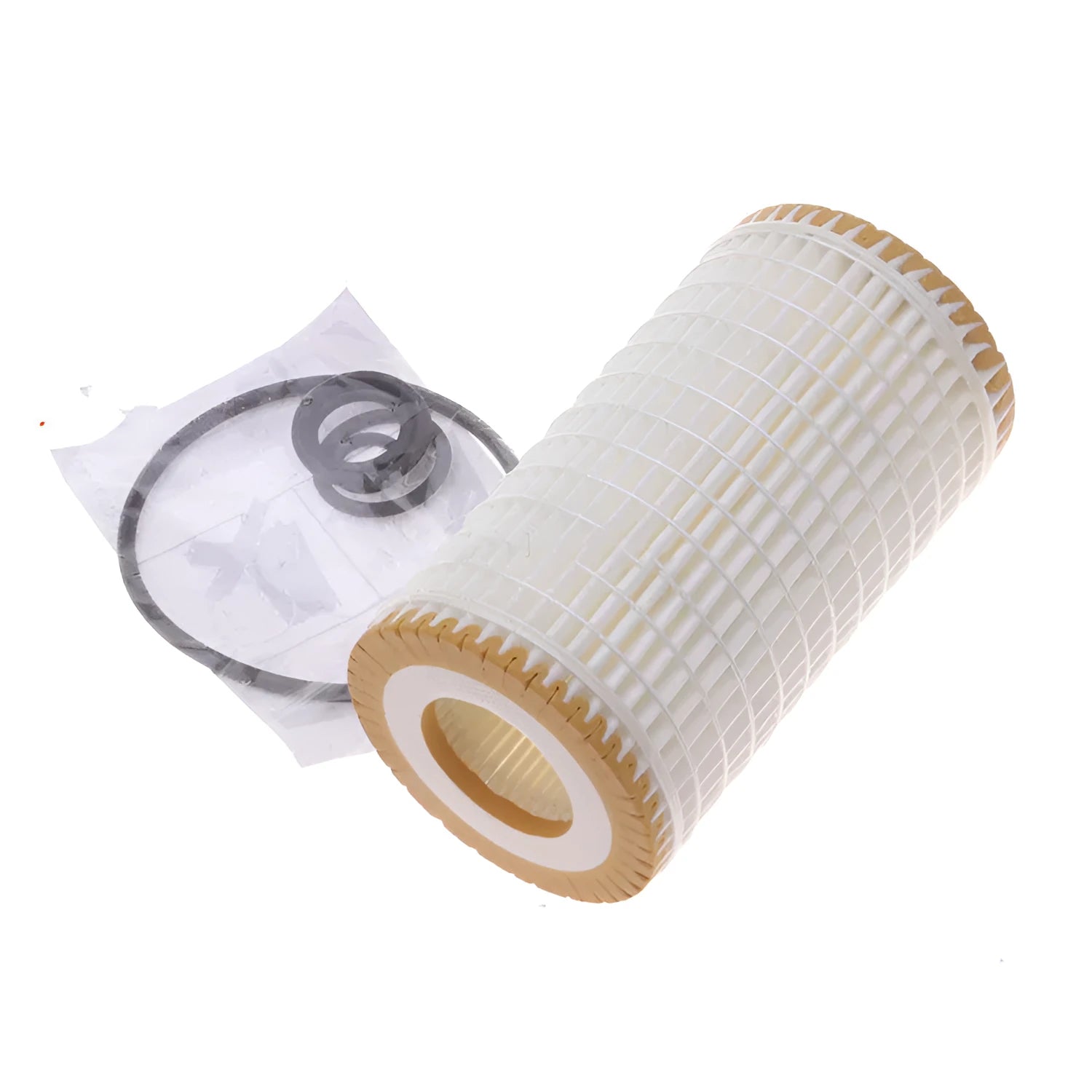 HU718 5X oil filter with wire wound polyester mesh element for lubricating oil systems